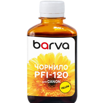 Чорнило Barva Canon PFI-120/710 180 мл Y pirmented (C120-897)