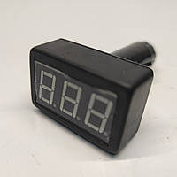 Вольтметр в прикурювач 12/24V D=56 червоний (ЗОРЯ)