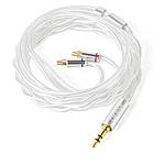 ⇒ KBEAR Glint (2Pin 0.78 / Jack 3.5) - двожильний посріблений кабель для з'вязку IEM's навушників, фото 2