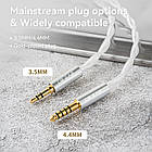 ⇒ KBEAR Glint (2Pin 0.78 / Jack 3.5) - двожильний посріблений кабель для з'вязку IEM's навушників, фото 6