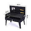 Гриль мангал розкладний Portable Barbecue Grill + решітка, лопатка та вилка, фото 2