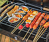 Гриль мангал розкладний Portable Barbecue Grill + решітка, лопатка та вилка, фото 8