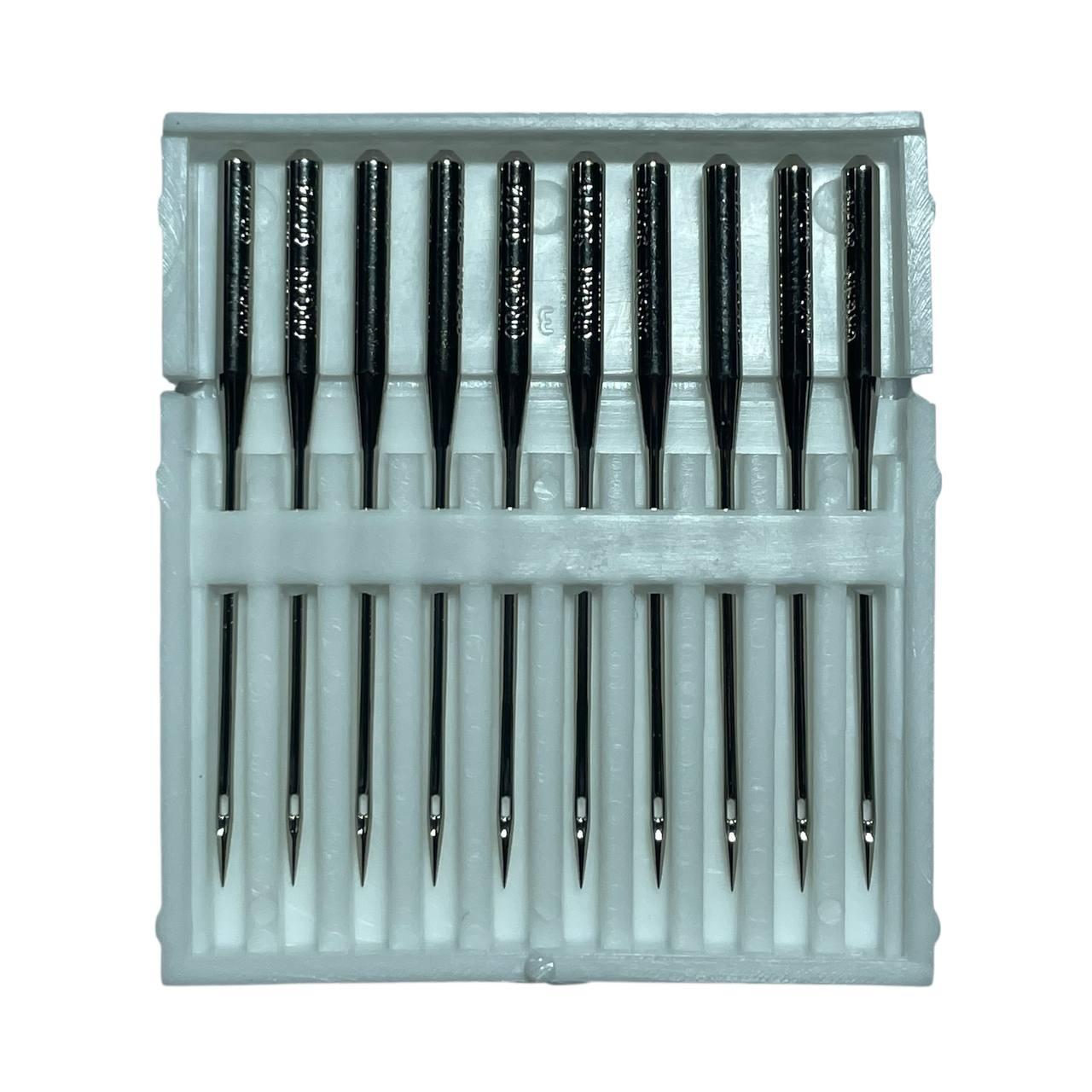 Голки швейні універсальні ORGAN №90 пластиковий бокс 10 штук для побутових швейних машин (6967)