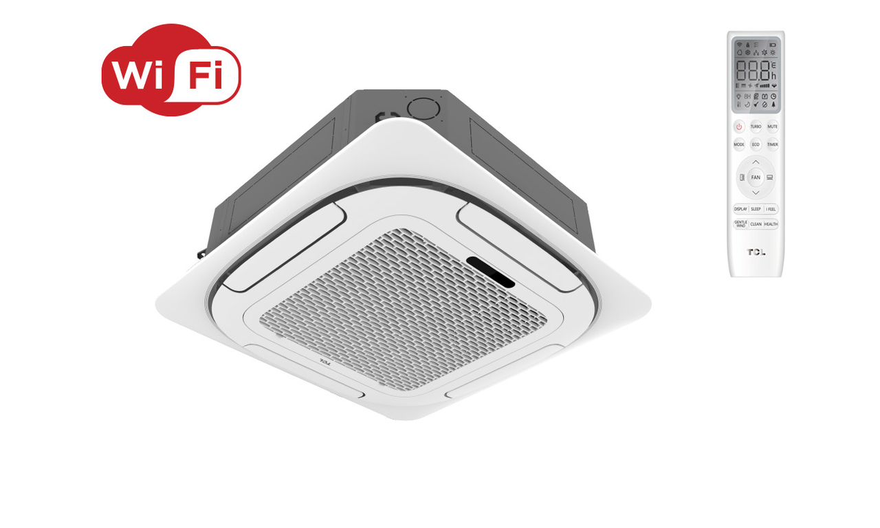Касетний кондиціонер TCL 
TCC-24CHRH/DVI Cassette Inv R32 WI-FI Ind