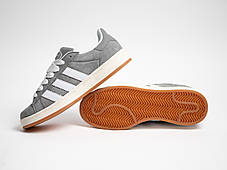 Чоловічі кросівки Adidas Campus 00s Grey/White сірі з білим, фото 3