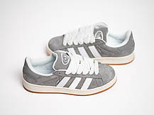 Чоловічі кросівки Adidas Campus 00s Grey/White сірі з білим, фото 5