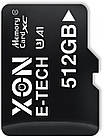 Карта пам'яті XON microSDXC 512GB Class 50 (A1) UHS-I/U3 + SD adapter (MCXC5512BA 3541) Чорна, фото 3