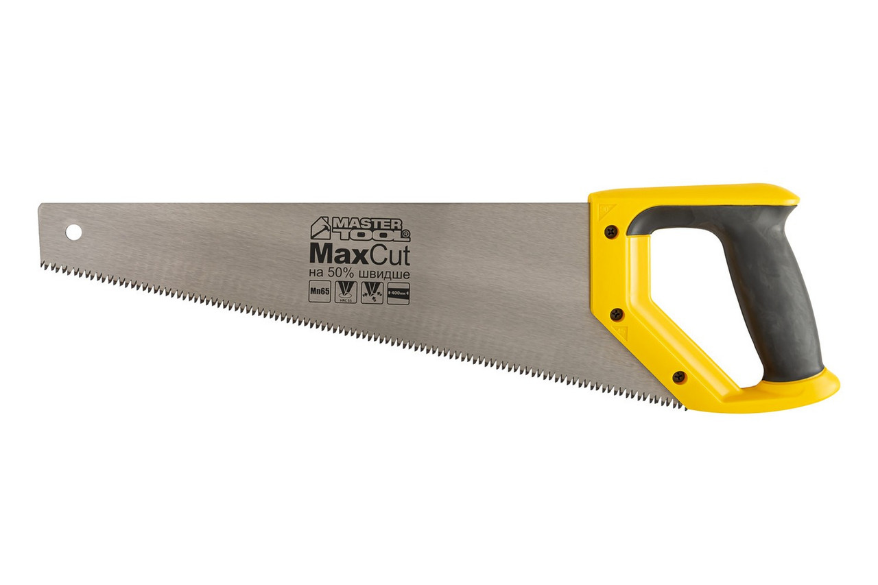 Ножовка столярная 7TPI MAX CUT 400 мм закаленный зуб 3D заточка полированная