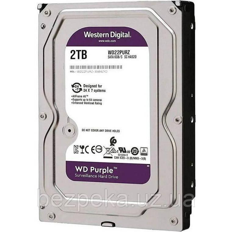Жорсткий диск 3.5" 2TB WD (WD23PURZ)