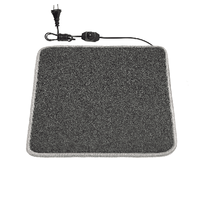Коврик с подогревом 50×40 см с термоизоляцией и регулятором Темно-серый