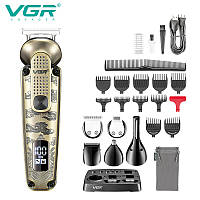 Набор для стрижки VGR 6 в 1 V-095, 16 насадок, LED display
