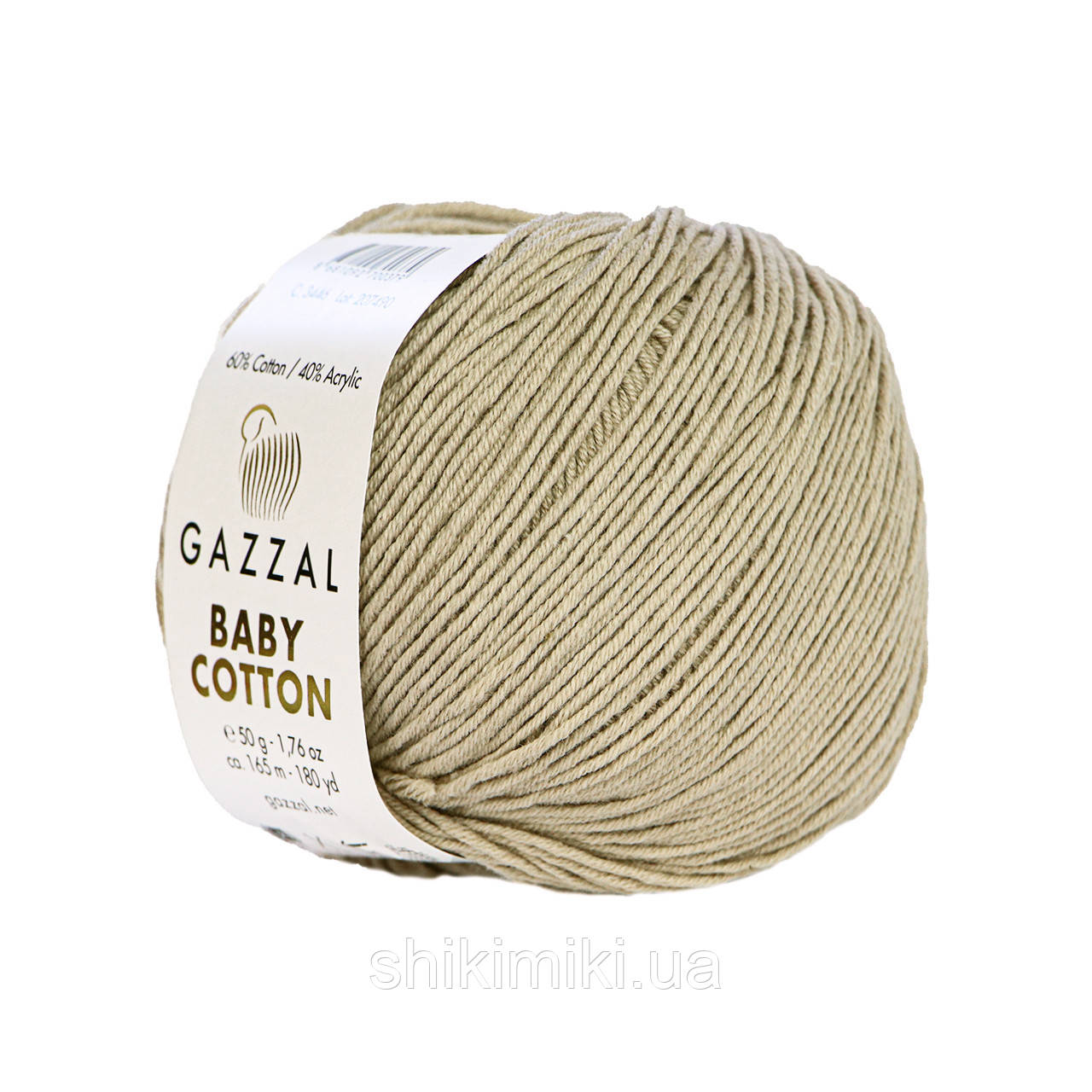 Трикотажна пряжа Gazzal Baby Cotton, колір Латте, фото 1