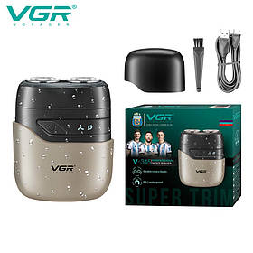 Електробритва VGR V-345 GREY, роторна, IPX7
