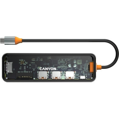 Порт-реплікатор Canyon Docking Station DS-13 4k 7-in-1 USB-C (CNS-TDS13), фото 1