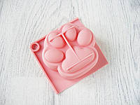 Силіконова форма для мила "Лапка" 1  шт