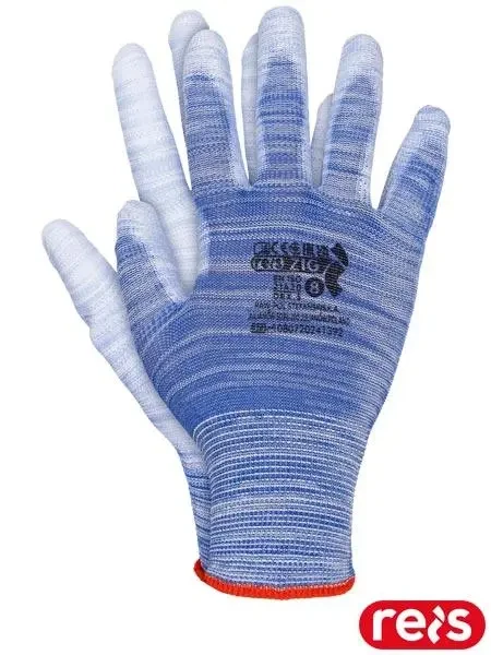 Захисні рукавички з поліуретановим покриттям ZIG NW розмір 9 Reis