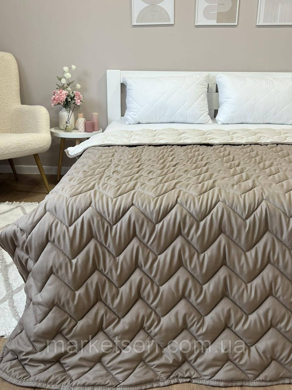 Ковдра літня євро розмір 200х215 антиалергенна двостороння