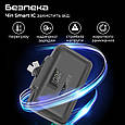 УМБ Promate PowerUp-10Duo 10000 mAh, USB-C порт, USB-C/Lightning штекери Вlack (powerup-10duo.black), фото 6