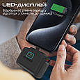 УМБ Promate PowerUp-10Duo 10000 mAh, USB-C порт, USB-C/Lightning штекери Вlack (powerup-10duo.black), фото 7