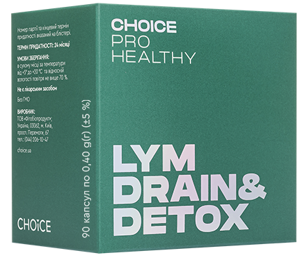 LYM drain&detox 90 Чойс Лімфодренаж і детоксикація 90 капсул