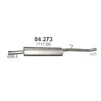 Резонатор Пежо Expert, Ситроен Jumpy, Фіат Скудо 2.0D (04.273)