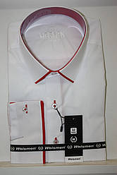 Акція! Біла чоловіча сорочка Weismen