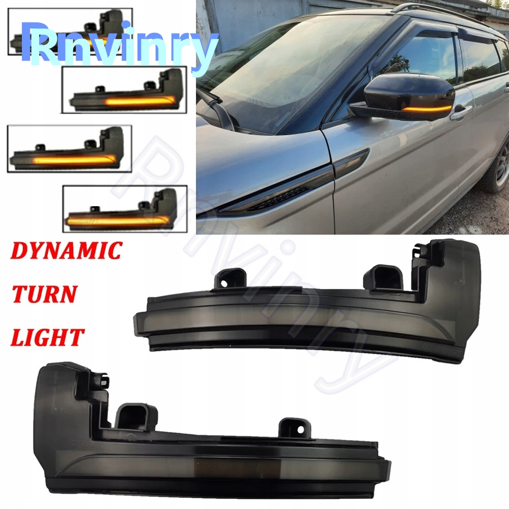 Динамічний LED-повторювач повороту в дзеркало Land Rover Discovery, Range Evoque покажчик повороту, фото 1