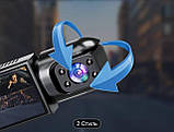 Автомобільний відеореєстратор Zkcamspy Full HD 1080 на 2 камери, фото 4