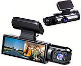 Автомобільний відеореєстратор Zkcamspy Full HD 1080 на 2 камери, фото 6
