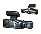 Автомобільний відеореєстратор Zkcamspy Full HD 1080 на 2 камери, фото 7