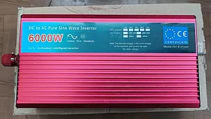 Перетворювач напруги 12-220V інвертор із чистою синусоїдою 6000W, фото 1