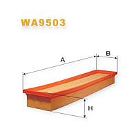 Фільтр повітряний Сітроен C4 1.6I 16V 10, 04-
