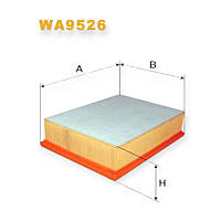 Фільтр повітряний Сітроен C4 1.8-2.0i 06-