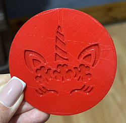 ЕКСКЛЮЗИВ! Пластиковий штамп для нанесення напису на мастику "Единорожка №2"