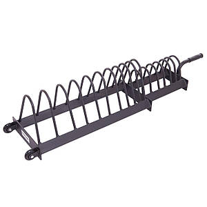 Стійка горизонтальна для млинців дисків Zelart TA-2271 (метал, розмір 136х32х29см, чорний)