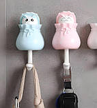 Гачки для ключів Котики RESTEQ 2 шт, ключниця Кіт у мішку, вішалка декоративна для ключів і рушників, фото 7