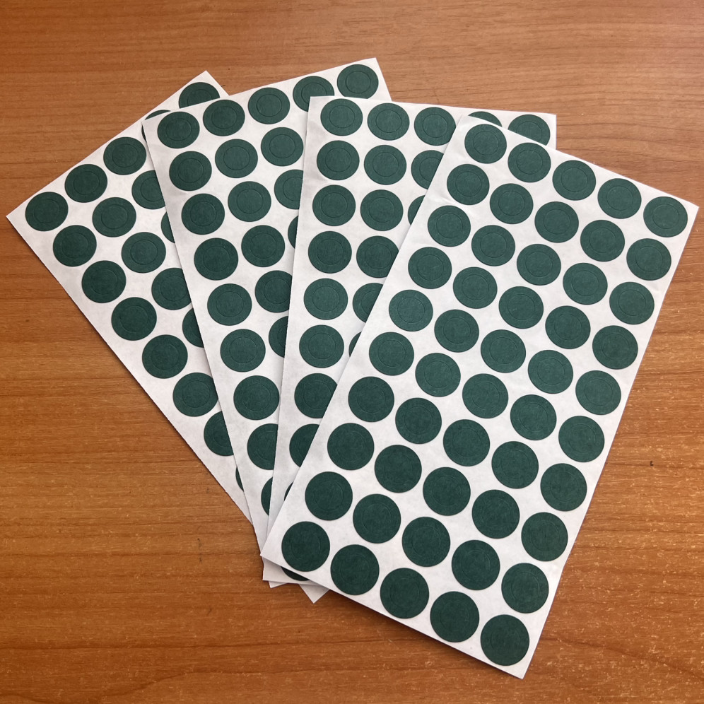 Ізолятор (наклейки на плюсовий контакт) для акумулятора 18650 50шт., фото 1