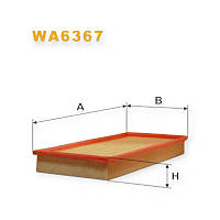Фільтр повітряний Mitsubishi Carisma 1.6-1.8i (1997-2006)