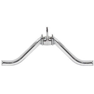 Ручка для тяги на трицепс V-подібна ручка для блокового тренажера Zelart NT0447 (сталь, розмір 42 см)