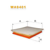 Фільтр повітряний Опель Астра G, H, Zafira A 1.7-2.0DTI, CDTI