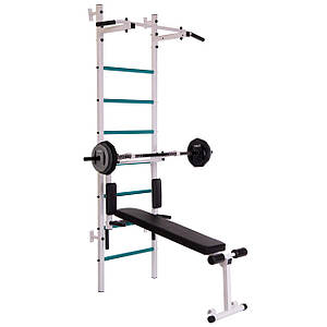 Шведська стінка з турніком, брусами, лавкою для преса та спини Лідер SP-Planeta L-6783 (СТ Лідер) (метал,