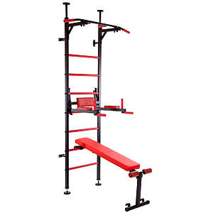 Шведська стінка з підставкою під штангу Торнадо SP-Planeta L-6782 (СТ Торнадо) (метал, пластик, 66x227x72