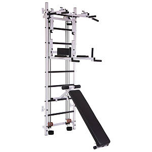 Професійна система еспандерів зі лавою для преса та спини Крос-тренер Full SP-Planeta L-6774 (метал,