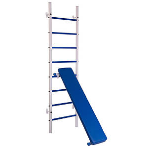 Шведська стінка зі лавою для преса та спини Тонус 1 SP-Planeta L-6786 (СТ Тонус 1) (метал, пластик,