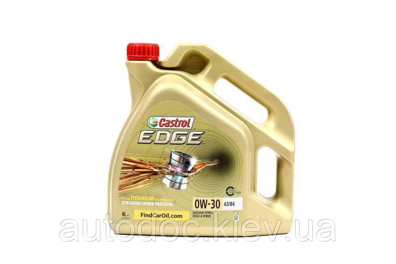 Олива моторна Castrol EDGE 0W-30 A3/B4 (Каністра 4л), арт.15F699, фото 1