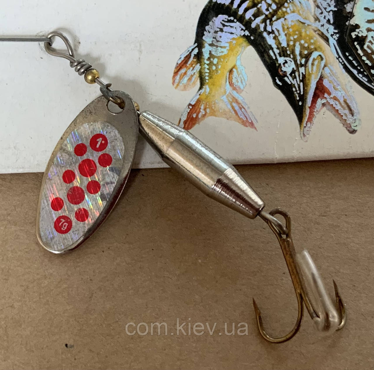 Блешня оберталка (вертушка) з серцевиною Condor Holo 7 г / 7,2 см (голографічна), фото 1