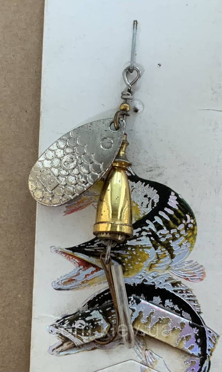 Блешня оберталка (вертушка) з серцевиною  Condor 6 г / 65 мм хром, фото 1