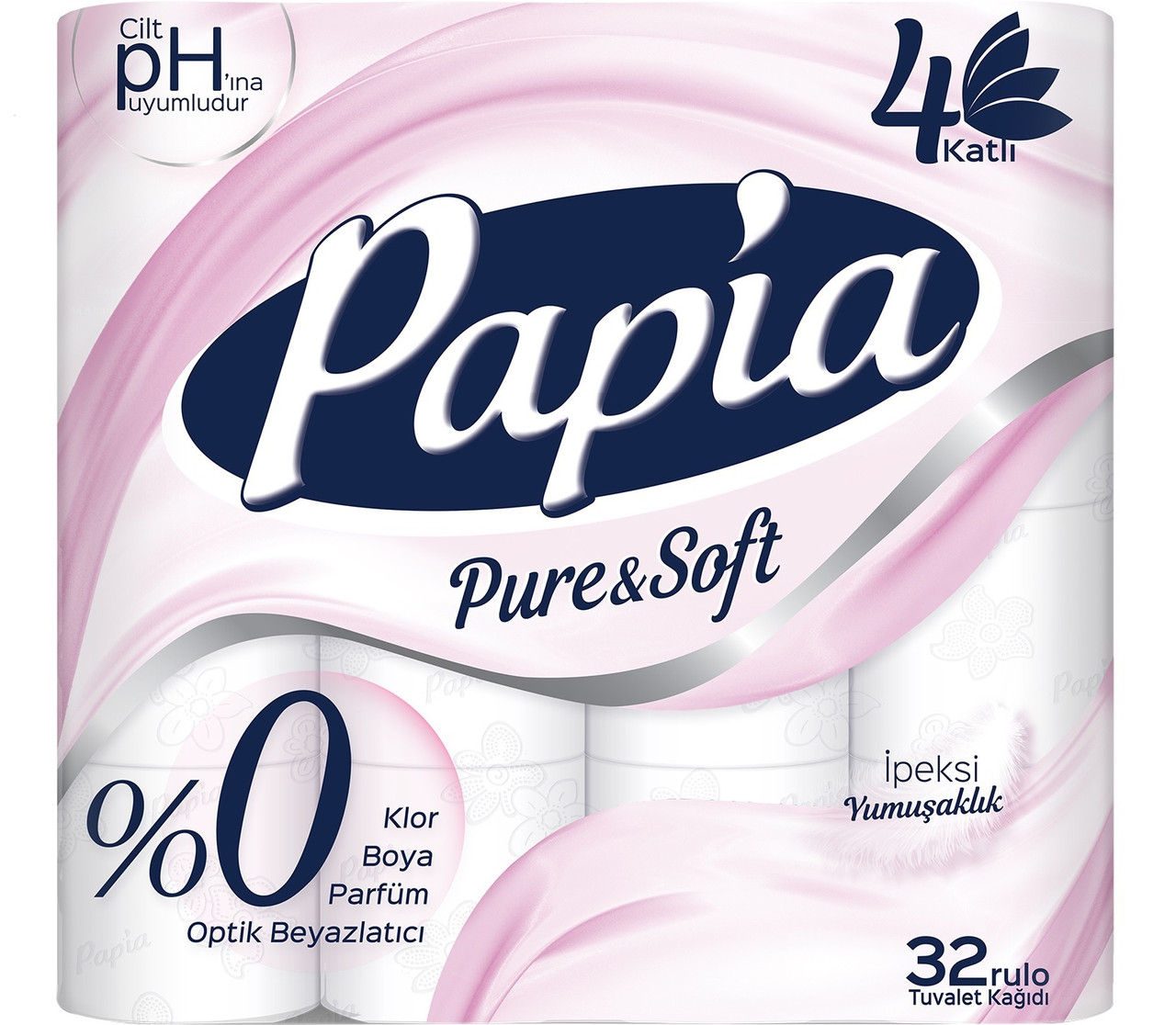 Туалетний папір Papia 4-х шаровий 32х120 відривів