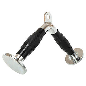 Ручка для тяги на трицепс V-подібна ручка для блокового тренажера LiveUp LP8192I (р-р 18,5x32см)