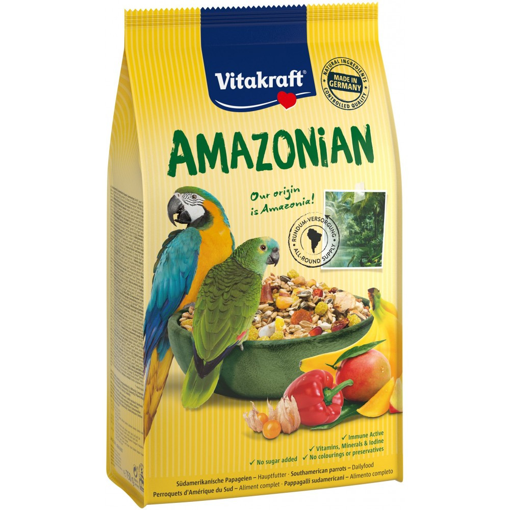 Корм Vitakraft Amazonian для великих амазонських папуг 750г
